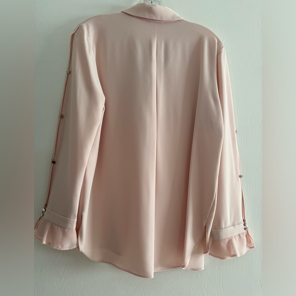 TTAHARI Long Sleeve Blouse Small Size Light Pink Color - Picture 6 of 10